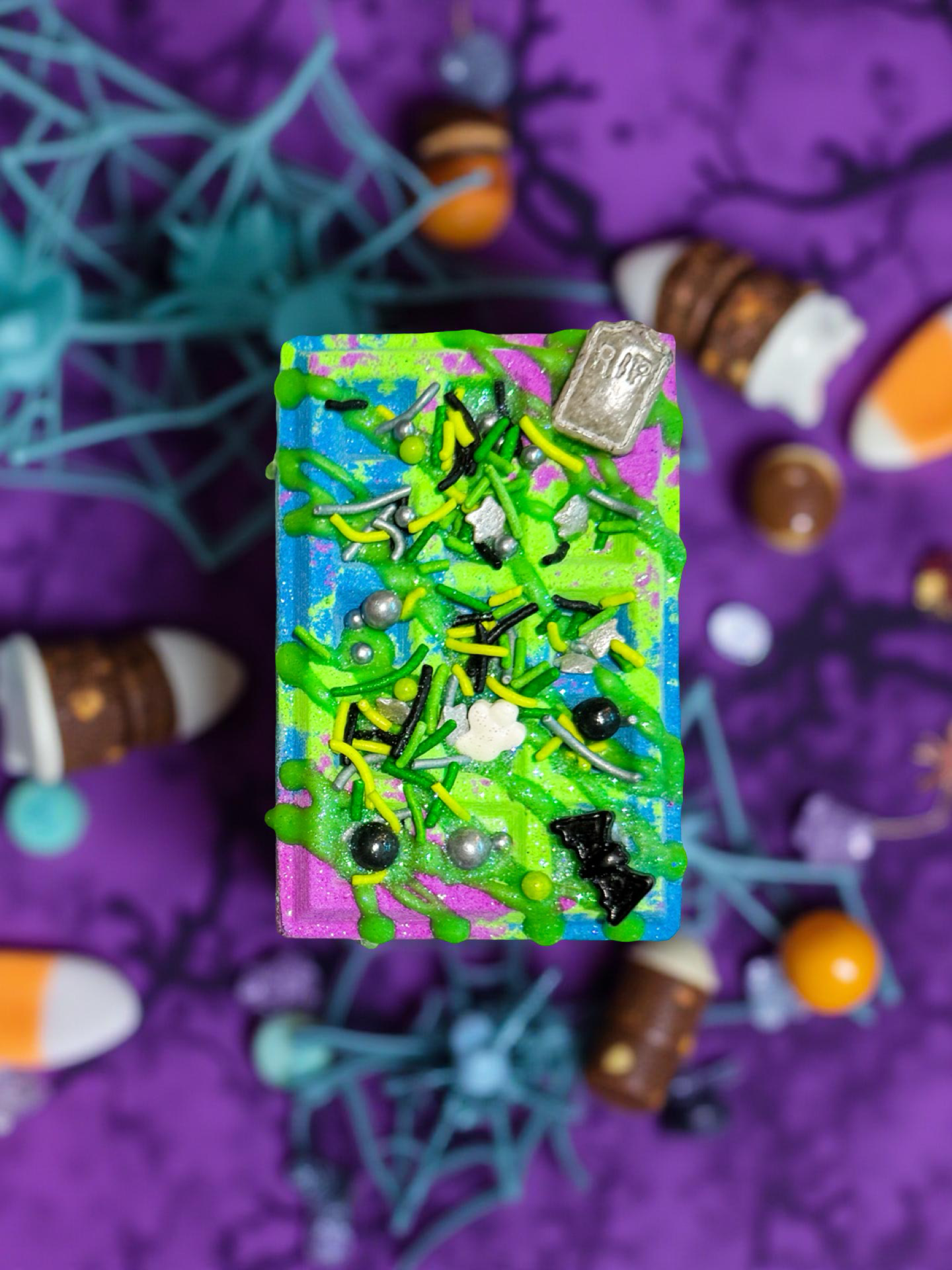 Haunted Batter Waffle Bath Bomb - Grape Bubblegum