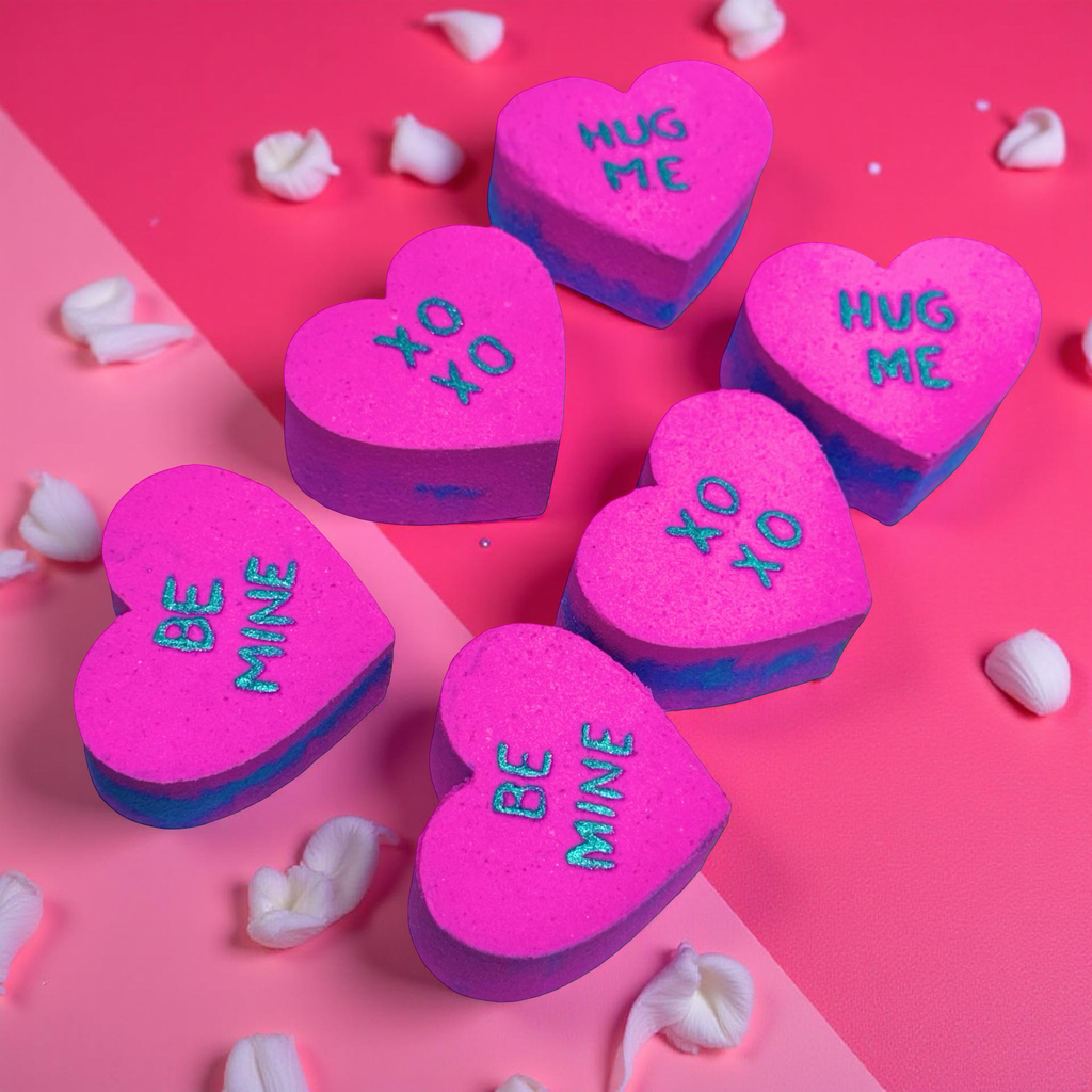 XO Bath Bomb Heart Set - Bubblegum – Phoenix Bath and Body