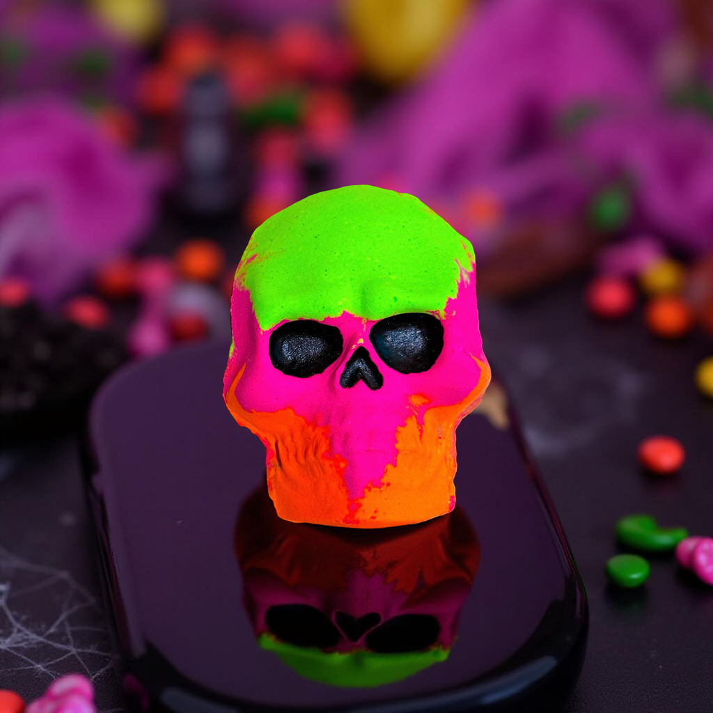 Wailing Wisp Skull Bath Bomb - Mango Passionfruit Sorbet