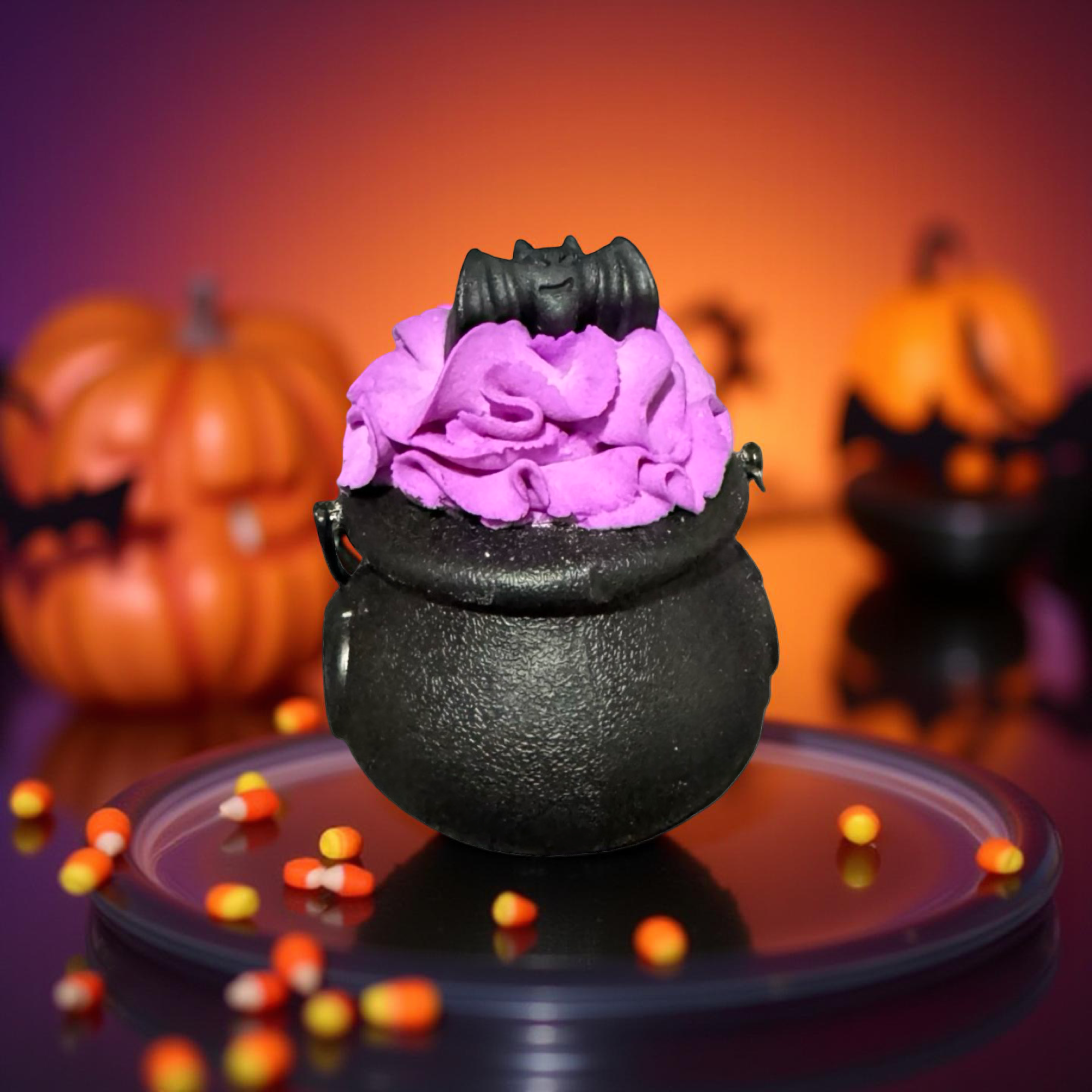 Bat Cauldron - 3 in 1 - Bath Bomb/Bubble Frosting/Soap