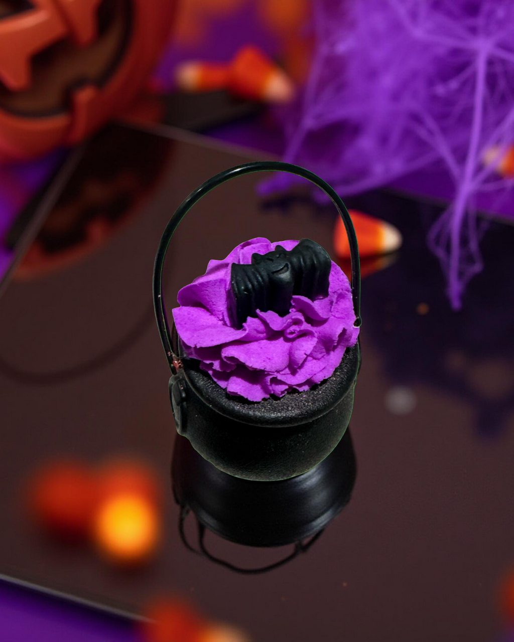 Bat Cauldron - 3 in 1 - Bath Bomb/Bubble Frosting/Soap