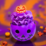 Pumpkin Cauldron - 3 in 1 - Bath Bomb/Bubble Frosting/Soap - Cotton Candy + Vanilla Frost