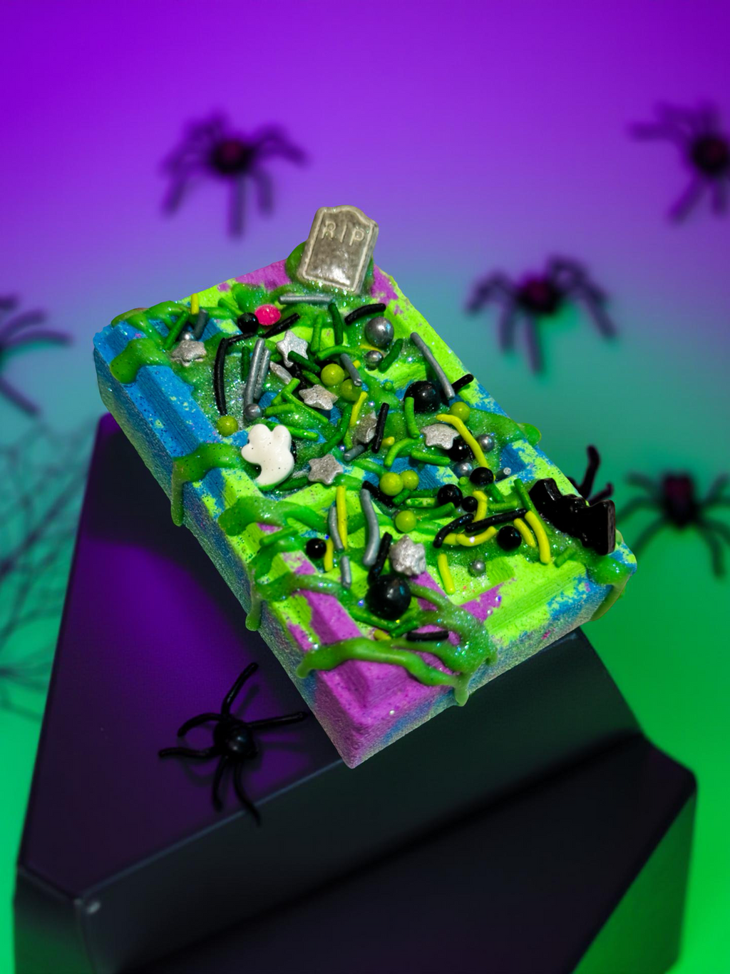 Haunted Batter Waffle Bath Bomb - Grape Bubblegum