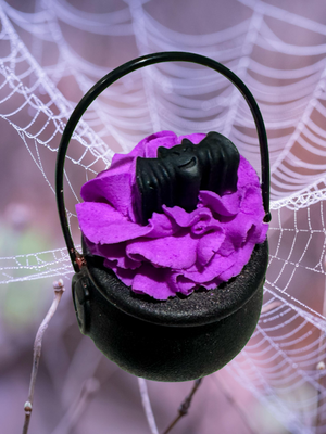 Bat Cauldron - 3 in 1 - Bath Bomb/Bubble Frosting/Soap - Nerds